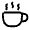 Tea Cup Icon from Solar Linear Set