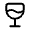 Wineglass Icon from Solar Linear Set