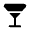 Wineglass Triangle Icon from Solar Bold Set