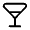 Wineglass Triangle Icon from Solar Linear Set