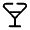 Wineglass Triangle Icon from Solar Broken Set