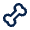 Bone Line Icon from Mingcute Line Set