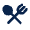 Fork Spoon Fill Icon from Mingcute Fill Set