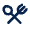 Fork Spoon Line Icon from Mingcute Line Set