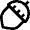 Food Acorn Icon from Nova Line Set
