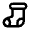Footwear Sock Icon from Nova Line Set