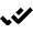 Check Double Thin Icon from Nova Solid Set