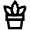 Potted Plant Icon from Atlas Line Set