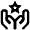 Hands Gesture Star Icon from Atlas Line Set