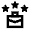 Star Rating Suitcase Icon from Atlas Line Set