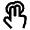 Double Finger Icon from Atlas Line Set