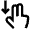 Down Move Icon from Atlas Line Set