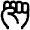Fist Icon from Atlas Line Set