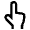 Point Up Icon from Atlas Line Set