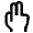 Two Finger Icon from Atlas Line Set