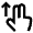 Up Move Icon from Atlas Line Set