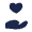 Hand Heart Icon from Solar Bold Set