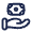 Hand Money Icon from Solar Linear Set