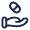 Hand Pills Icon from Solar Linear Set