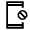 App Blocking Icon from Sharp Line - Material Symbols Set