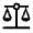 Balance Fill Icon from Rounded Fill - Material Symbols Set