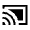 Cast Connected Fill Icon from Sharp Fill - Material Symbols Set