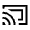 Cast Connected Icon from Sharp Line - Material Symbols Set