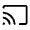 Cast Icon from Rounded Line - Material Symbols Set
