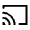 Cast Icon from Sharp Line - Material Symbols Set