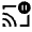 Cast Pause Icon from Sharp Line - Material Symbols Set
