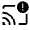 Cast Warning Icon from Outlined Line - Material Symbols Set