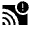 Cast Warning Fill Icon from Sharp Fill - Material Symbols Set