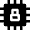 Computer Chip 8 Cores Icon from Nova Solid Set