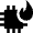 Computer Chip Temperature Fire Icon from Nova Solid Set