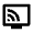 Connected Tv Icon from Outlined Line - Material Pro Set