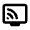 Connected Tv Icon from Rounded Line - Material Pro Set