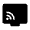 Connected Tv Fill Icon from Rounded Fill - Material Symbols Set