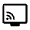 Connected Tv Icon from Rounded Line - Material Symbols Set