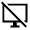 Desktop Access Disabled Icon from Sharp Line - Material Symbols Set