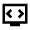 Developer Mode Tv Icon from Sharp Line - Material Pro Set