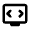 Developer Mode Tv Icon from Rounded Line - Material Pro Set