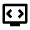 Developer Mode Tv Icon from Outlined Line - Material Pro Set