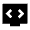Developer Mode Tv Fill Icon from Sharp Fill - Material Pro Set