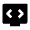 Developer Mode Tv Fill Icon from Outlined Fill - Material Pro Set