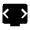 Developer Mode Tv Fill Icon from Outlined Fill - Material Symbols Set