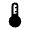 Device Thermostat Fill Icon from Rounded Fill - Material Symbols Set