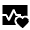 Ecg Fill Icon from Sharp Fill - Material Symbols Set