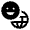 Emoji Language Fill Icon from Sharp Fill - Material Symbols Set