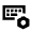 Keyboard Setting Bolt Icon from Sharp Line - Material Pro Free Set