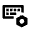 Keyboard Setting Bolt Icon from Outlined Line - Material Pro Free Set